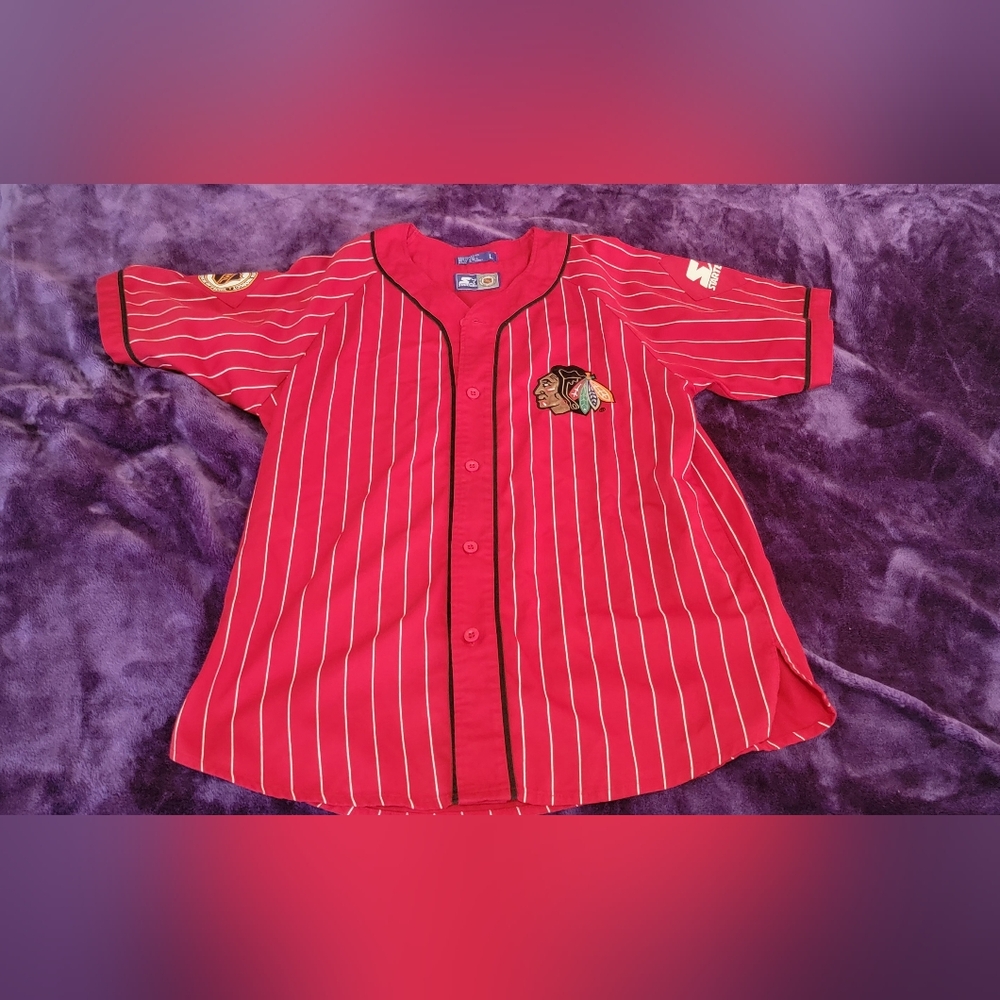 Starter "90s" Chicago BlackHawks Jersey